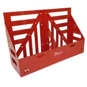 VONNIES 20L DUAL / DOUBLE JERRY CAN FUEL HOLDER MOUNT POWDER COATED RED