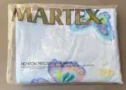 Vtg WEST POINT PEPPERELL Martex 50/50 Percale Blue USA Twin Fitted Sheet NOS
