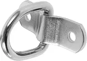D-Shaped Pull-on Rope Hook D Ring Tie Down Anchor D Rings Lashing Stainless d Ring Trailer Vehicle Tie Down Heavy Duty Tie Down Anchor Truck Tie Down Hooks Cargo d Hook Iron Silver