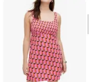 Diane Von Furstenberg x Target Mini Shift Dress Pink Modern Geometric DVF Size 6