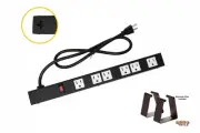 Opentron Metal Power Strip Surge Protector 16 " 6 Outlet 3 ' Power Cord