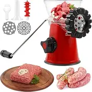 Manual Meat Grinder with Hand Crank Food Grade Meat Grinder Sausage Maker Fast Cutting Meat Grinder Manual Mincer Multifunctional Meat Mincer Machine Easy Cleaning for Ginger Garlic