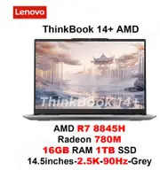 2024 Lenovo ThinkBook 14+ Laptop AMD R7 8845H Radeon 780M 16G/32GB RAM 1TB SSD 14.5inches 2.5K/3K 90Hz/120Hz 400nits Notebook PC R7 16G 1T 2.5K 90Hz