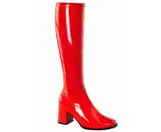 GoGo Womens Knee High Boots - Red