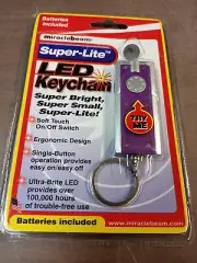 1 Purple New Super-Lite LED Keychains w/ Miracle-Beam