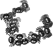 ULDIGI Delicate Spider Tag Decor for Halloween 50pcs Spider Webs Decorations for Outdoor Gatherings