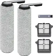 5 Pcs Replacement Parts for Tineco Floor ONE S6 & S7 Pro Cordless Vacuum Cleaner, Accessories Include 2 Brush Roller, 2 HEPA Filters, 1 Clean Brush