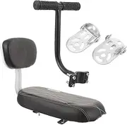 GANAZONO 1Set Durable Rear Seat Bike Accessory Comfortable Sponge Cushion with Backrest and Armrests for Mountain Road Folding Cruiser Bikes Easy to Install