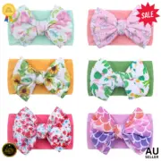 Kids Big Bow Nylon Headband Soft Elastic Hair Accessories for Babies & Newborns
