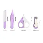 4Pcs Baby Manicure Kit Newborn Baby Nail Scissor Safe Baby Nail Care Tool Set _t