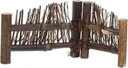 Toyvian Mini Fence for Crafts Stylish Garden Ornament Decorative Picket Fence for DIY Miniature Landscapes Fairy Gardens Bonsai Displays Home Decor and Party Decorations