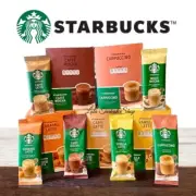 Pack of 10 Starbucks Premium Instant Coffee Mixes Mocha/Cappuccino/Caramel/Latte
