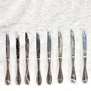 Oneida American Harmony Arbor Dinner Knives 9 1/2" Stainless Flatware New Set 8