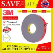 3M CP 5108 Double Sided GREY Tape 5mm--50mm Automotive Car Adhesive Sticky AU