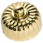 Fluted Dimmer, Polished Brass