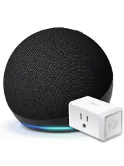Echo Dot (5th Gen) | Charcoal with Kasa Smart Plug Mini