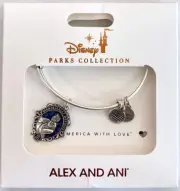New Disney Alex and Ani Ursula Diabolically Devious Silver Bangle Bracelet