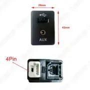 4 PIN Car AUX Input USB Socket Port Adapter 28023-4BA0B For Nissan Altima Rogue