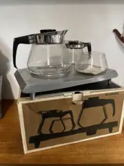 Original 1970s Superb Pyrex Coffee & Tea Set set - Brand New Unused