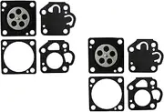 Carburetor Gasket and Diaphragm Kit Replaces NK2 For Mitsubishi T110 Toro TC1000 Snagger 210 Nikki carburetor (Pack of 2)