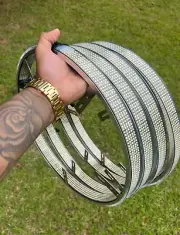 10 row pure white wheel lights Plug and play LED kit. 17” diameter