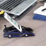 dual-angle desk display stand CNC blue sports car style for HTC one M9 M8 Desire