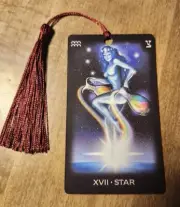 The Star- Dream Tarot Bookmark Oracle Card Art Deck Gift, Purified & Charged