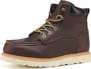 [Montwell] Men's 6" Slip Resiatant Soft Toe Water Resistant Moc Toe Work Boots