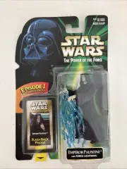 Vintage Star Wars Palpatine Power Of The Force Emperor W/ Force Lightening 1998