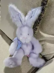 Russ Berrie & Co. Mennington Pastel Purple Lavender Bunny Rabbit Posable Ears
