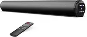 Sound Bar for TV, 22 in Soundbar Built in Subwoofer with AUX RCA Connection TV Speaker for Home Theater, Black