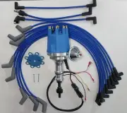FORD 302 289 260 221 Small Cap Pro Series HEI Distributor + Spark Plug Wires USA