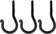 3 Pack Wrought Iron Ceiling Hook Screw Country Primitive Décor