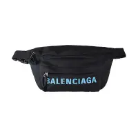 在飛比找Yahoo奇摩購物中心優惠-展示品BALENCIAGA巴黎世家WHEEL字母LOGO尼龍