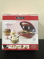 Bella Waffle Bowl Maker- Ice Cream Sundae-Dessert-New Never Removed From Box