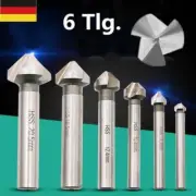 6 pcs. HSS Countersink Countersinks Countersinks Countersinks Set Wood Metal 6.3