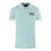 Aquascutum London Union Jack Light Blue Polo Shirt