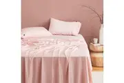 Natural Home 400TC Bamboo Sateen Sheet Set Blush Pink (Single,King Single,Double,Queen,King,Super King)