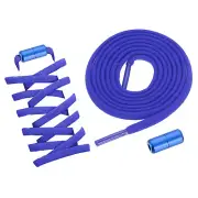 2Pcs Elastic Shoe Laces Buckle Lock No Tie Shoelace Turnbuckle Blue