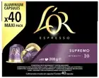L'Or Espresso Supremo Intensity 12 Coffee Capsules 40 Pack Intensity 10