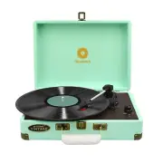 mbeat Woodstock USB Turntable Vinyl Record Player Music 33.3,45, 78RPM Retro