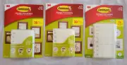 3M Command Indoor Picture Hanging Large Strips 3 Pack Lot, 188 Total Strips New
