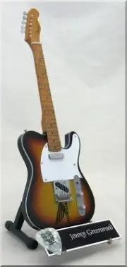 JONNY GREENWOOD Miniature Guitar Telecaster RADIOHEAD w/ Guitar Pick