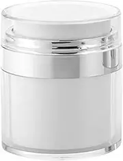 Cream Jar Vacuum Bottle,Airless Pump Jar Empty Refillable Travel Cream Bottle Portable Cosmetic Container 30mlMoisturiser Container,Moisturiser Pump Dispenser