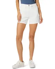 HUDSON Jeans Devon High-Rise Destroyed White Willow Boyfriend Short