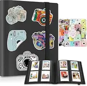 [Ablus] 160 Pockets Mini Photo Album for Fujifilm Instax Mini Camera, Polaroid Snap, Z2300, SocialMatic Instant Cameras & Zip Instant Printer (160 pockets, Black)