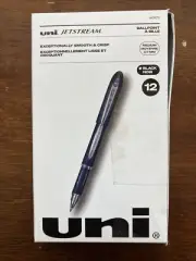 uni-ball JETSTREAM Rollerball Pen Fine Point 0.7 Black Ink 598870