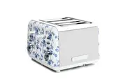 Laura Ashley 4 Slice Bread Toaster Stainless Steel w Wide Slots China Rose