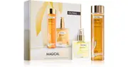 Olival Magical Illuminating and Hydrating Gift Set Exfoliating Cleansing Gel 200ml + Multi-Function Dry Oil with Glitter for Face, Body and Hair 50ml