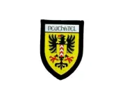 Patch printed embroidery travel souvenir shield city flag switzerland neufchatel